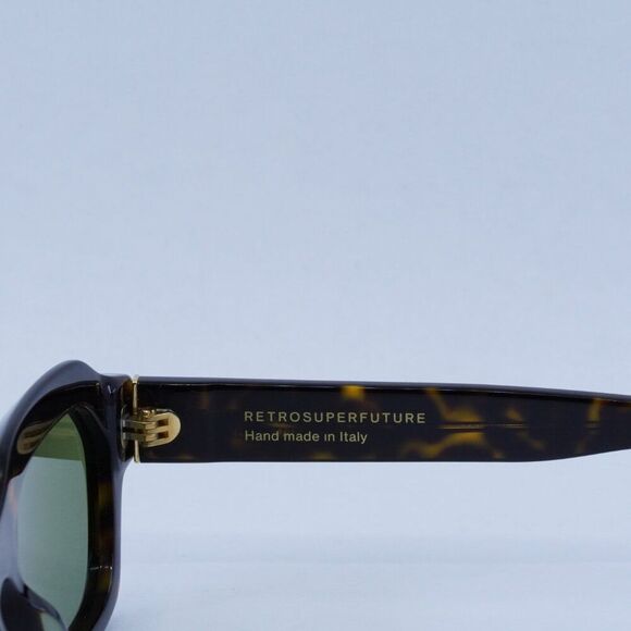 🕶️ New RetroSuperFuture BOLETUS 3627 1KU Sunglasses -Havana Frame, Green Lenses - Picture 7 of 11